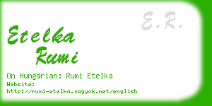 etelka rumi business card